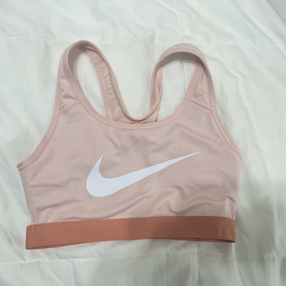 Light pink Nike Dri-fit sports bra. Size medium.